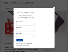 Tablet Screenshot of missmonicaaguilar.com